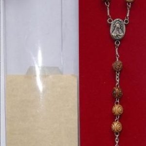 RO-302RC Różaniec o kulistych grawerownych paciorkach